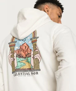 Kaotiko SUD CAP CELESTIAL DOOR UNISEX - Kapuzenpullover - Ivory -Kaotiko || Fire & Glory Populaire Magasin 00caac803aa741d68d14b3c1e4d94f17