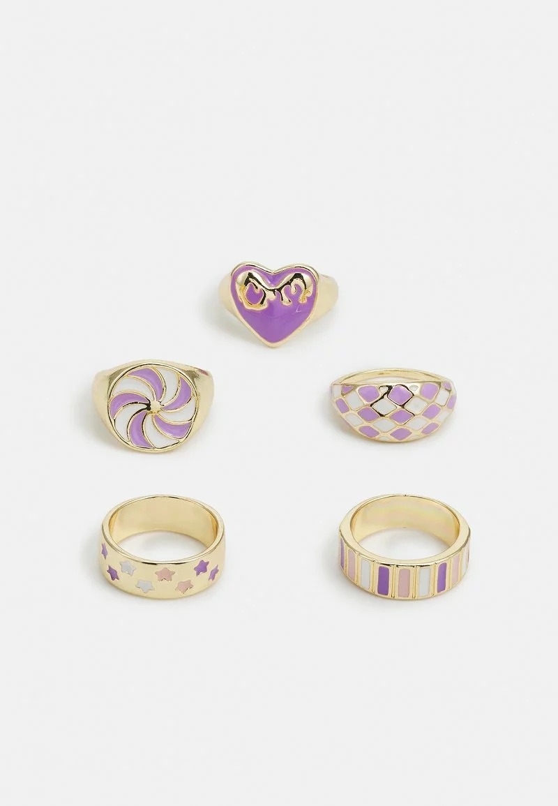 Fire & Glory ULILINA 5 PACK - Ring - Gold-coloured/multi-coloured - Damen 3 Fire & Glory ULILINA 5 PACK - Ring - Gold-coloured/multi-coloured - Damen