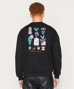 Kaotiko CREW MINIMAL UNISEX - Sweatshirt - Black