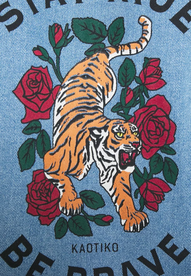 Kaotiko JACKET VINTAGE STAY TRUE UNISEX - Jeansjacke - Blue 10 Kaotiko JACKET VINTAGE STAY TRUE UNISEX - Jeansjacke - Blue – Bild 8