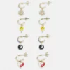 Fire & Glory - Damen FGRILLA EARRINGS 4 PACK - Ohrringe - Gold-coloured/multi