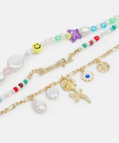 Fire & Glory TINA COMBI NECKLACE - Halskette - Gold-coloured/multi - Damen -Kaotiko || Fire & Glory Populaire Magasin 10eae372460d488ea4a5905ddbcfbb21