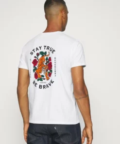 Kaotiko STAY TRUE WASHED UNISEX - T-Shirt Print - White