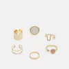 Fire & Glory - Damen GURLY 6 PACK - Ring - Gold-coloured -Kaotiko || Fire & Glory Populaire Magasin 1146f0aecdb34840b82130068baeeec2