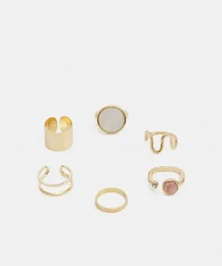 Fire & Glory - Damen GURLY 6 PACK - Ring - Gold-coloured