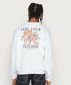 Kaotiko - Herren CREW FEELINGS - Sweatshirt - White -Kaotiko || Fire & Glory Populaire Magasin 124f218fc61f44a9af0c051c8e3230ec
