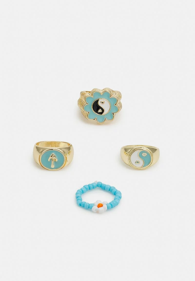 Fire & Glory - Damen VIOLA 4 PACK - Ring - Gold-coloured/multi-coloured 3 Fire & Glory - Damen VIOLA 4 PACK - Ring - Gold-coloured/multi-coloured