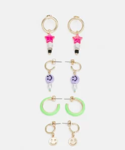 Fire & Glory - Damen MAOLA HOOP EARRINGS 4 PACK - Ohrringe - Gold-coloured/multi