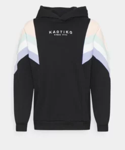 Kaotiko - Herren SUD CAP EWAN - Sweatshirt - Black/pink/green/white/grape