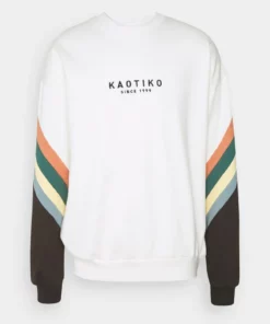 Kaotiko CREW WALKER UNISEX - Sweatshirt - White -Kaotiko || Fire & Glory Populaire Magasin 176a0abadb1646f284d6c9e0069b4951