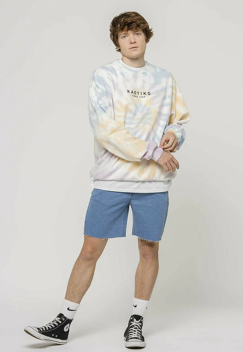 Kaotiko - Herren SPIRAL TIE DYE - Sweatshirt - Multicolor 3 Kaotiko - Herren SPIRAL TIE DYE - Sweatshirt - Multicolor