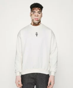 Kaotiko - Herren CREW EGYPTIAN CAT - Sweatshirt - Ivory