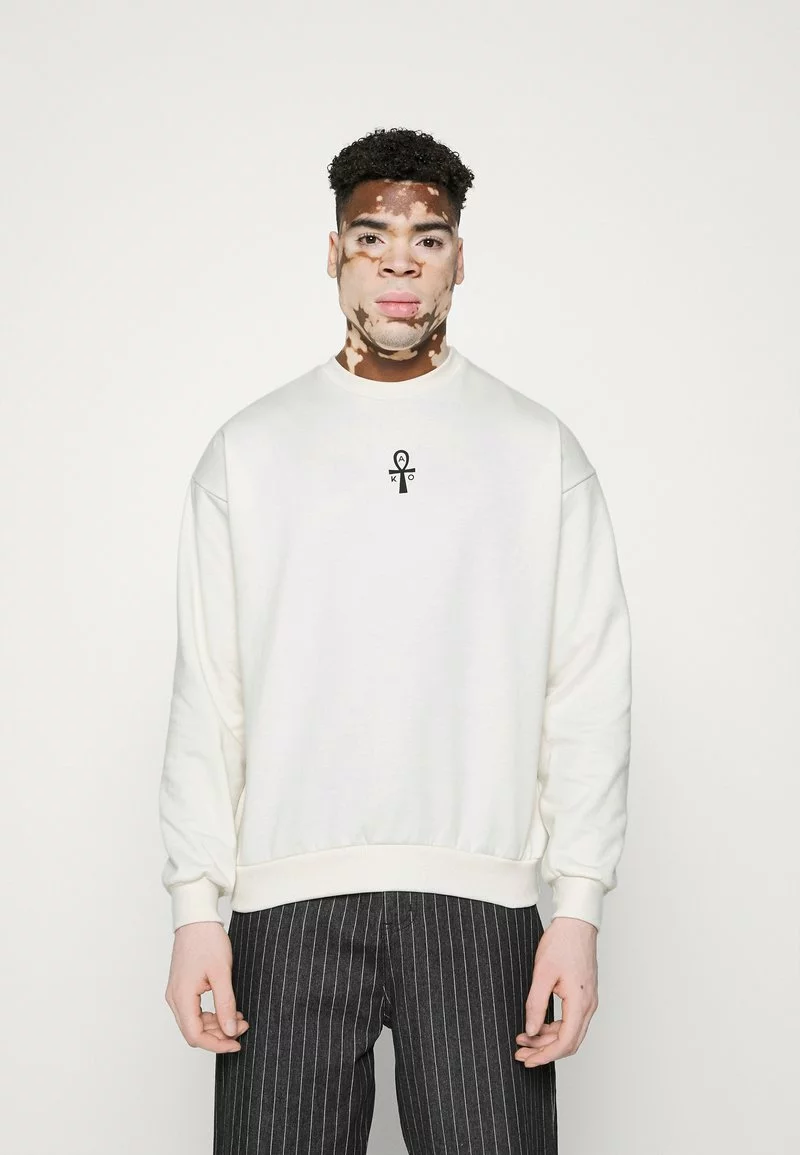 Kaotiko - Herren CREW EGYPTIAN CAT - Sweatshirt - Ivory 3 Kaotiko - Herren CREW EGYPTIAN CAT - Sweatshirt - Ivory