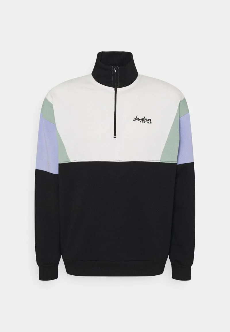 Kaotiko CREW COLIN - Sweatshirt - Black/fresh Green - Herren 3 Kaotiko CREW COLIN - Sweatshirt - Black/fresh Green - Herren