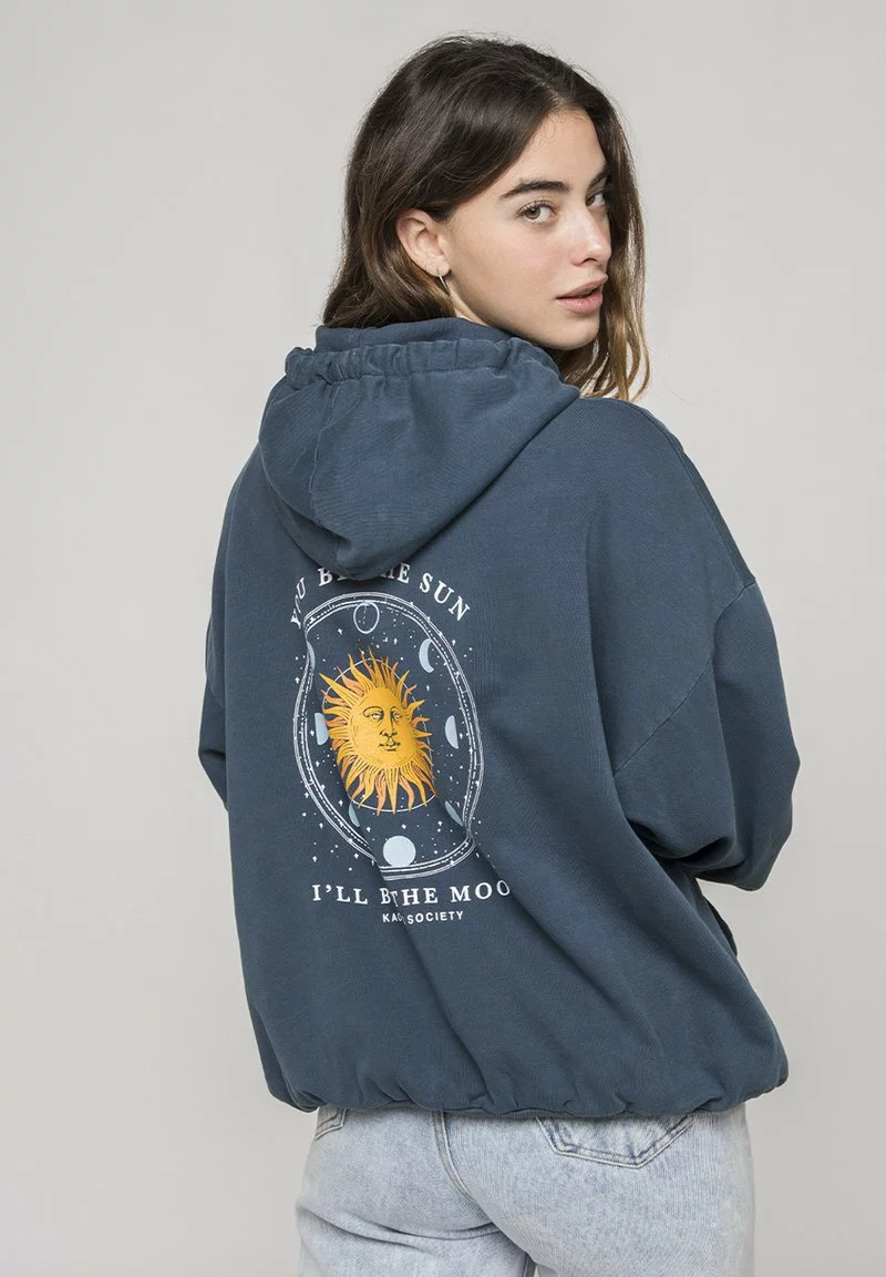 Kaotiko - Damen Kapuzenpullover - Blau 4 Kaotiko - Damen Kapuzenpullover - Blau – Bild 2