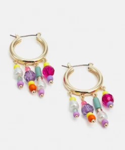 Fire & Glory GITTE HOOP EARRINGS - Ohrringe - Gold-coloured/multi - Damen -Kaotiko || Fire & Glory Populaire Magasin 2072677721594d728541c931655e41a5