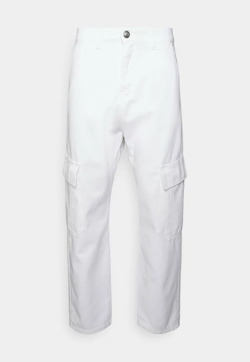 Kaotiko - Unisex PANT NEW YORK - Cargohose - White 3 Kaotiko - Unisex PANT NEW YORK - Cargohose - White