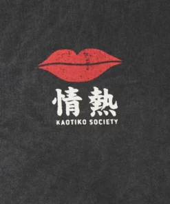 Kaotiko LIPS UNISEX - T-Shirt Print - Dark Grey -Kaotiko || Fire & Glory Populaire Magasin 2250b89275e8428ba278b433aafe808e