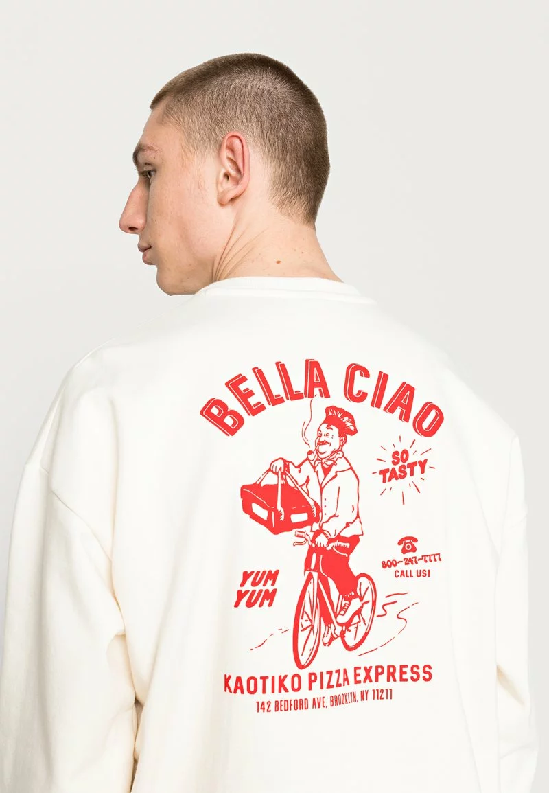 Kaotiko CREW BELLA CIAO UNISEX - Sweatshirt - Ivory 7 Kaotiko CREW BELLA CIAO UNISEX - Sweatshirt - Ivory – Bild 5