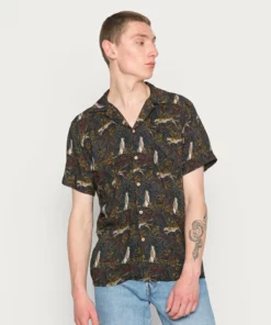 Kaotiko CAMISA CHEETAH UNISEX - Hemd - Navy