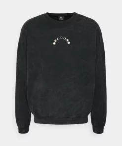 Kaotiko CREW WASHED COSMIC SNAKE UNISEX - Sweatjacke - Black