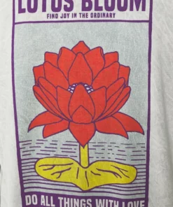 Kaotiko - Herren WASHED LOTUS BLOOM - T-Shirt Print - Acero -Kaotiko || Fire & Glory Populaire Magasin 29cd84f46ff1489bbb36ca6d4dbebf75