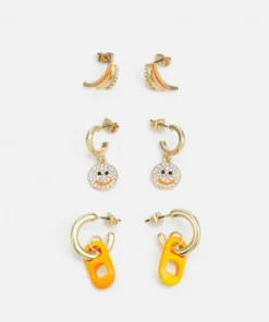 Fire & Glory - Damen LAI EARRINGS 3 PACK - Ohrringe - Gold-coloured/multi