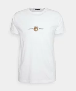 Kaotiko - Herren SUN WASHED - T-Shirt Print - White