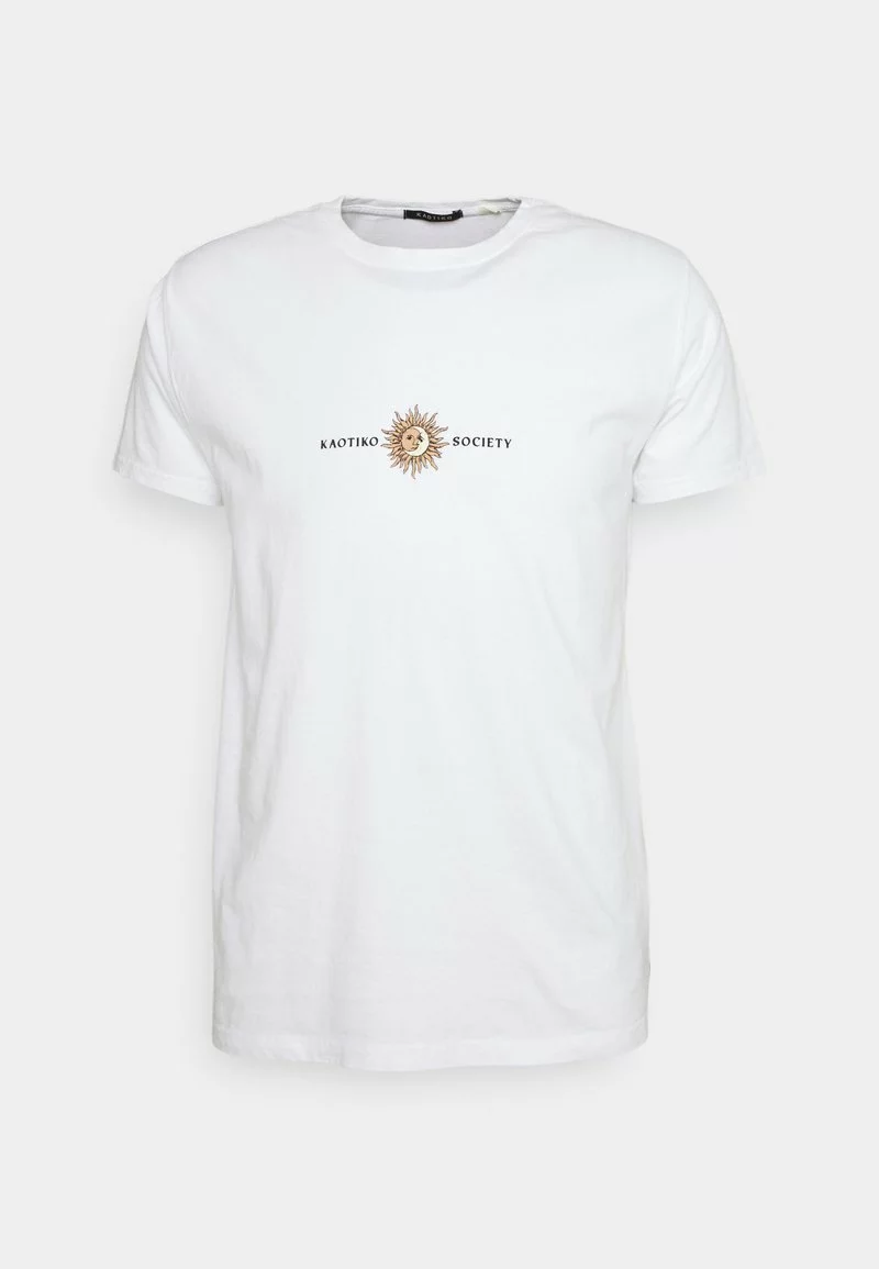 Kaotiko - Herren SUN WASHED - T-Shirt Print - White 3 Kaotiko - Herren SUN WASHED - T-Shirt Print - White