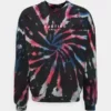 Kaotiko CREW TIE DYE SPIRAL UNISEX - Sweatshirt - Black/purple -Kaotiko || Fire & Glory Populaire Magasin 32291152f8e04402808d8729f11a1c91
