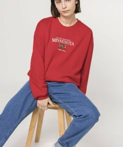 Kaotiko LARA SWEATSHIRT - Sweatshirt - Rot - Unisex -Kaotiko || Fire & Glory Populaire Magasin 355557cf630147e7982ff0af78c17bce