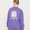 Kaotiko CREW WASHED DREAM UNISEX - Sweatshirt - Dark Purple -Kaotiko || Fire & Glory Populaire Magasin 364b8474a6dd44be956437c2655466a7