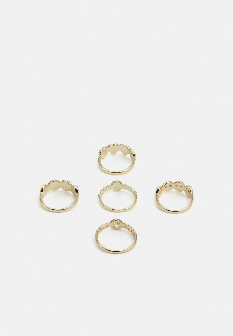 Fire & Glory - Damen FGSMILEY 5 PACK - Ring - Gold-coloured 4 Fire & Glory - Damen FGSMILEY 5 PACK - Ring - Gold-coloured – Bild 2