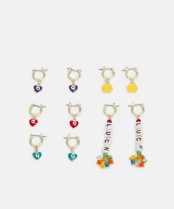 Fire & Glory - Damen FGHYDA EARRINGS 5 PACK - Ohrringe - Gold-coloured/multi