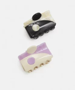 Fire & Glory YINGE HAIRSHARK 2 PACK - Haar-Styling-Accessoires - Black/lavendula - Damen