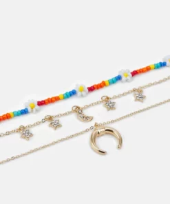 Fire & Glory FGKAROLINE COMBI NECKLACE - Halskette - Gold-coloured/multi - Damen -Kaotiko || Fire & Glory Populaire Magasin 3c37620a9a3946649c33514907249bad