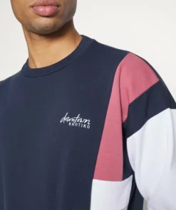 Kaotiko CREW PORTLAND - Sweatshirt - Navy/burgundy - Herren -Kaotiko || Fire & Glory Populaire Magasin 3c9c8957eefd41ffb0374f936b89e1cf