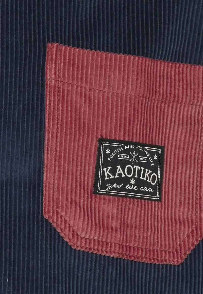 Kaotiko - Unisex CAM UROY VALLEY - Hemd - Burgundy/navy 5 Kaotiko - Unisex CAM UROY VALLEY - Hemd - Burgundy/navy – Bild 3