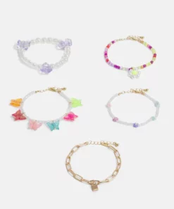 Fire & Glory - Damen CANDY BRACELET 5 PACK - Armband - Gold-coloured/multi
