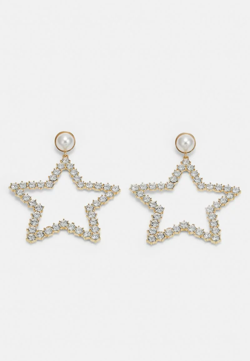 Fire & Glory - Damen EVELIN EARRINGS - Ohrringe - Gold-coloured/clear 3 Fire & Glory - Damen EVELIN EARRINGS - Ohrringe - Gold-coloured/clear