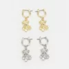 Fire & Glory TEDDY EARRINGS 2 PACK - Ohrringe - Gold-coloured/silver-coloured - Damen -Kaotiko || Fire & Glory Populaire Magasin 445ad85a625d46c8832aa3b49672db5f