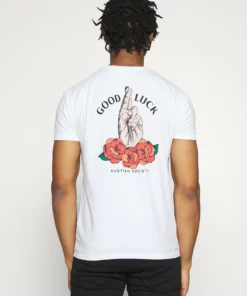 Kaotiko UNISEX GOOD LUCK - T-Shirt Print - White