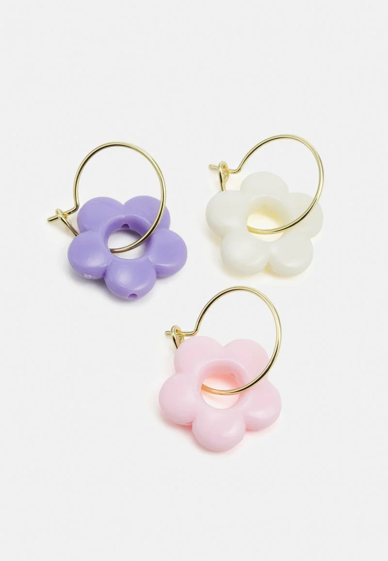 Fire & Glory - Damen KLIO EARRINGS 3 PACK - Ohrringe - Gold-coloured/multi-coloured 5 Fire & Glory - Damen KLIO EARRINGS 3 PACK - Ohrringe - Gold-coloured/multi-coloured – Bild 3