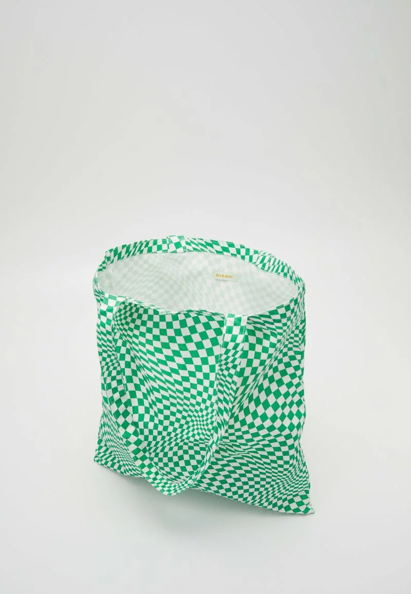 Fire & Glory HAPPIE TOTE BAG - Shopping Bag - Poison Green/white - Damen 5 Fire & Glory HAPPIE TOTE BAG - Shopping Bag - Poison Green/white - Damen – Bild 3