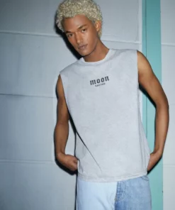 Kaotiko WASHED VENUS UNISEX - Top - Grey