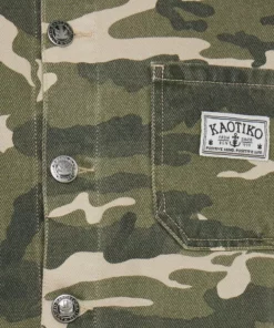 Kaotiko WORK JACKET UNISEX - Jeansjacke - Camouflage -Kaotiko || Fire & Glory Populaire Magasin 4f11790e89aa4ef6b1d40124264470a1