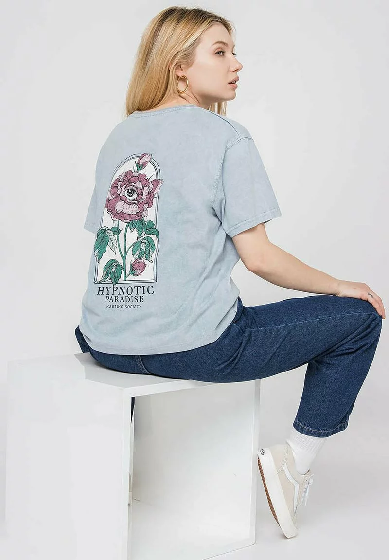 Kaotiko T-Shirt Print - Grau - Unisex 6 Kaotiko T-Shirt Print - Grau - Unisex – Bild 4