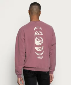 Kaotiko CREW WASHED MOON - Sweatshirt - Bordeaux - Herren -Kaotiko || Fire & Glory Populaire Magasin 4fd69c5cdae04774b5dd4e7c07899932