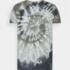 Kaotiko TIE DYE ESPIRAL - T-Shirt Print - Blue/white - Herren