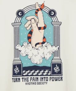 Kaotiko HAND SNAKE - Sweatshirt - Ivory - Herren -Kaotiko || Fire & Glory Populaire Magasin 5a47166fc2e343de9cb4cc30ba18e40f